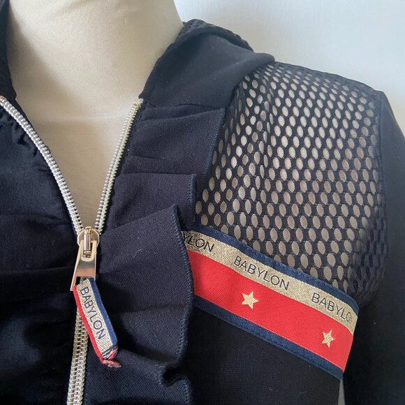 Black W Les Femmes Babylon Jacket/Hoodie Size US 6; Italy 42 - Picture 7 of 13